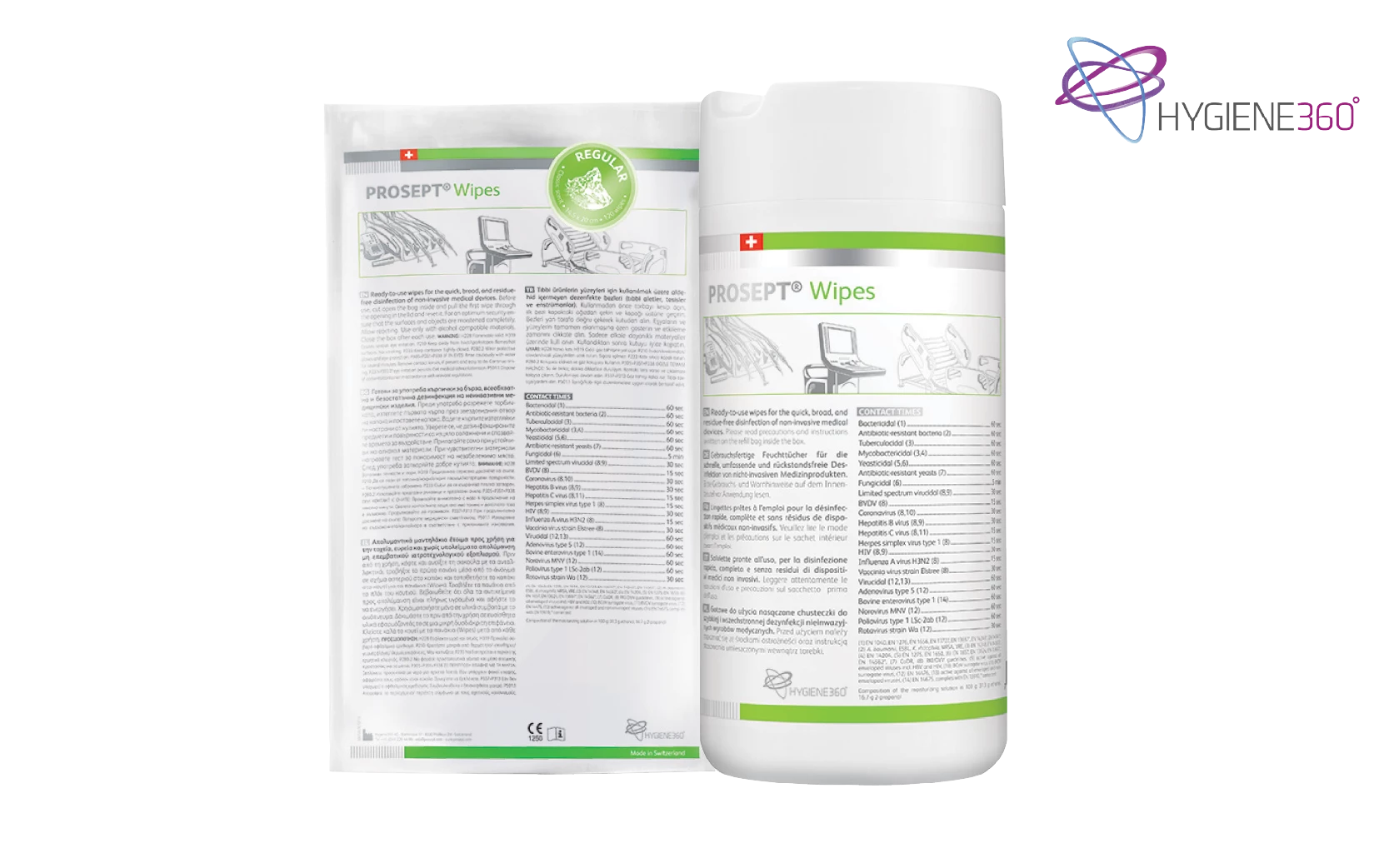 PROSEPT® Wipes แผ่นเช็ดทำความสะอาดพื้นผิวพร้อมฆ่าเชื้อโรค 